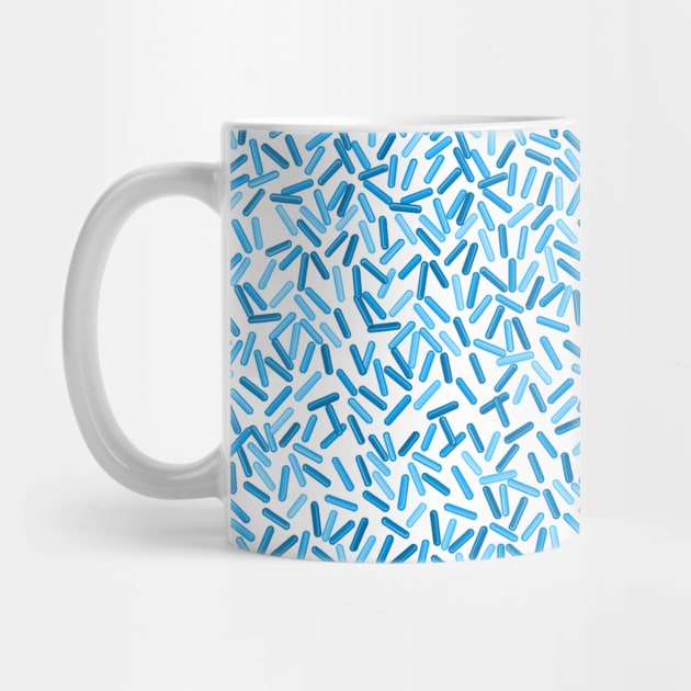 Beautiful Blue Sprinkles Pattern by Art by Deborah Camp